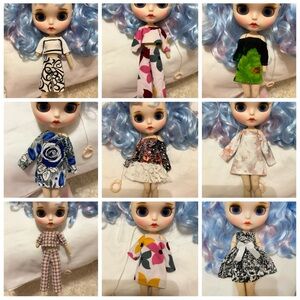 9 outfits for Blythe Doll